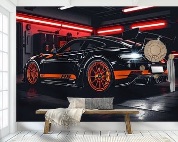 Porsche 911 GT3 RS Zwart Oranje