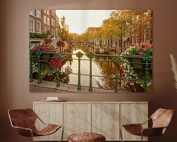 Leiden in de herfst von Dirk van Egmond