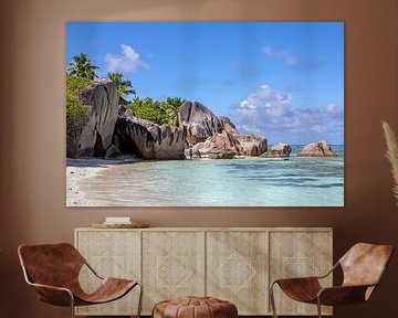 Granite rocks at Anse Source d'Argent (La Digue / Seychelles) by t.ART