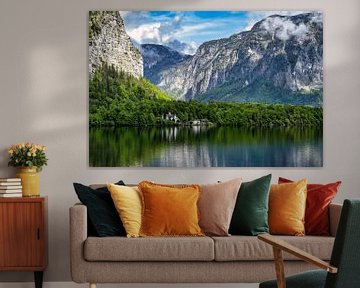 Vue du lac de Hallstatt en Autriche