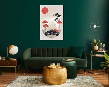Zen Garden Moon by Artistic