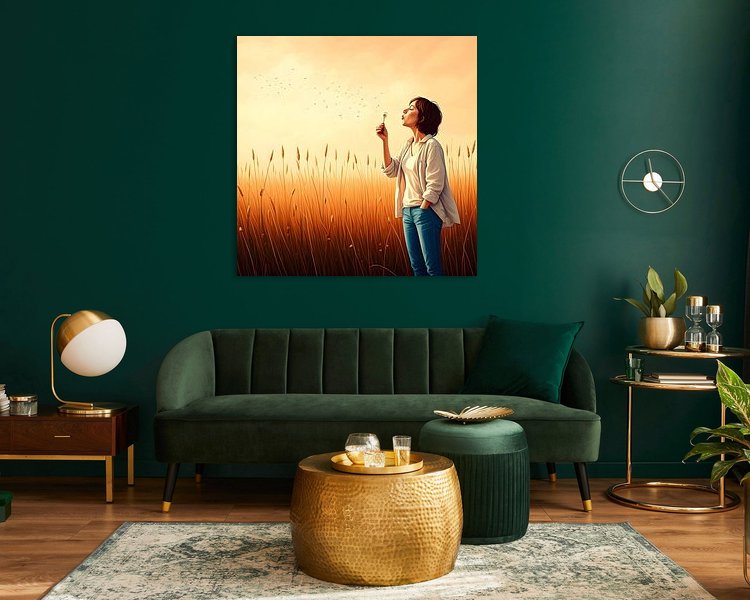 Example of the artwork in a room