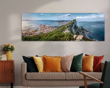 Gibraltar Skyline Panorama by Voss photography