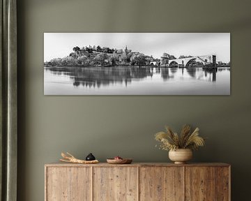 Avignon bij zonsopgang in zwart-wit van Manfred Voss, Zwart-Wit Fotografie