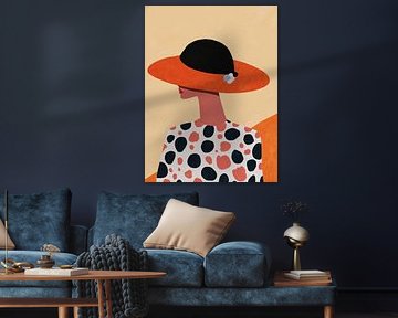 Elegante vrouw hoed van Franka Poulain