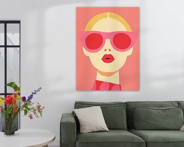 Woman with sunglasses by Franka Poulain