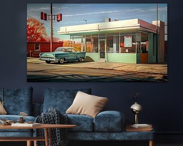 Amerikaanse oldtimer en nostalgische diner van Vlindertuin-Art