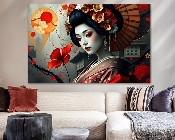 Example of the artwork in a room