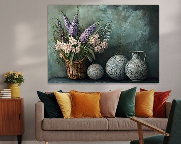 Bloemen Modern 87.3911 van ARTEO Schilderijen