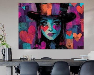 The Queen of Hearts Emerges van De Mooiste Kunst