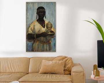 Dario Villares Barbosa, Une femme noire avec un brûleur, de l'encens sur Atelier Liesjes