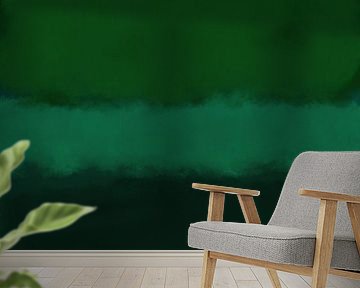 Abstrakte Malerei in leuchtenden Neonfarben. Grün und schwarz.