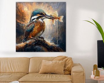 IJsvogel mist vis van Marjolein Deelen