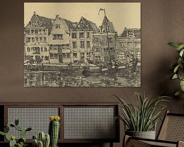 Dick Ket, Veermanskade in Hoorn, 1929 von Atelier Liesjes