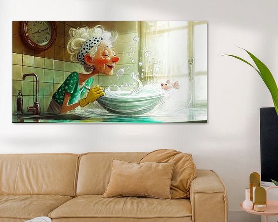 Example of the artwork in a room