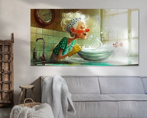 Example of the artwork in a room