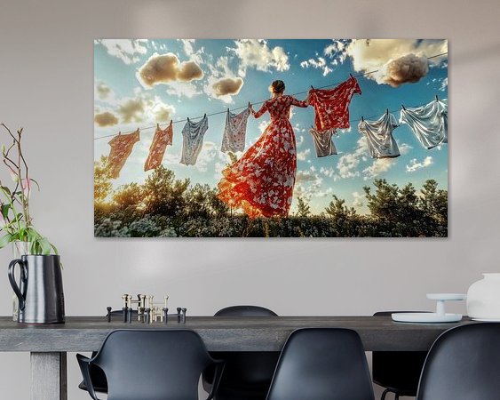 Example of the artwork in a room