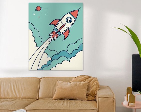 Example of the artwork in a room