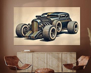 Hot Rod Car van Nico Brons