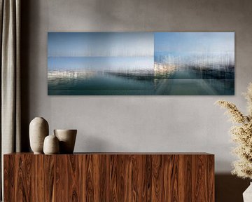 Haven van Andora, Ligurië | Italië - een abstracte interpretatie van Nicole Holz