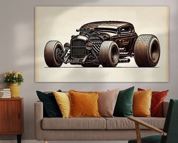 Hot Rod Car van Nico Brons
