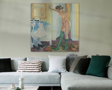 Edward Cucuel, De groene kousen, ca. 1915
