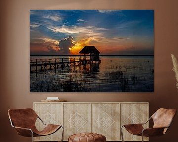 Lagoon of Bacalar by ton vogels