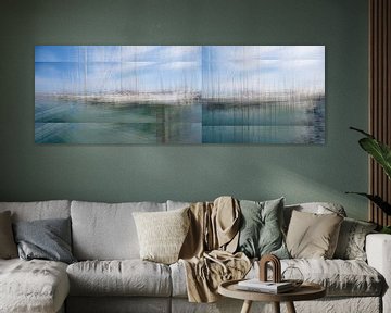 Jachthaven van San Lorenzo al Mare | Imperia | Ligurië | Italië - een abstracte interpretatie van Nicole Holz