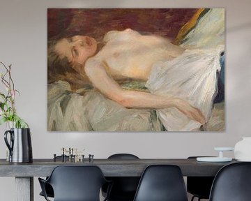Edward Cucuel, liggend naakt