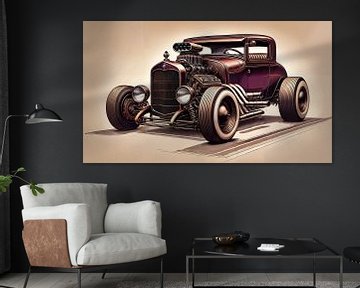 Hot Rod Car van Nico Brons