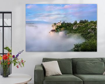 Mountain village above the clouds in France by Voss photography