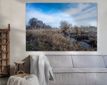 Idyllisch winterlandschap bij de rivier de Paar van ManfredFotos