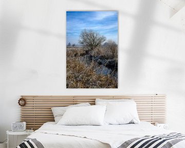Idyllisch winterlandschap bij de rivier de Paar van ManfredFotos