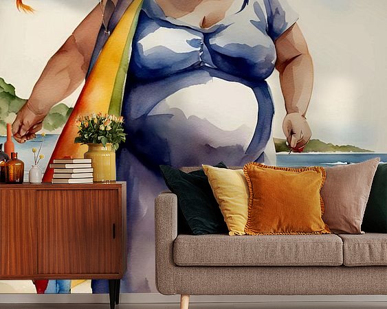 Example of the artwork in a room