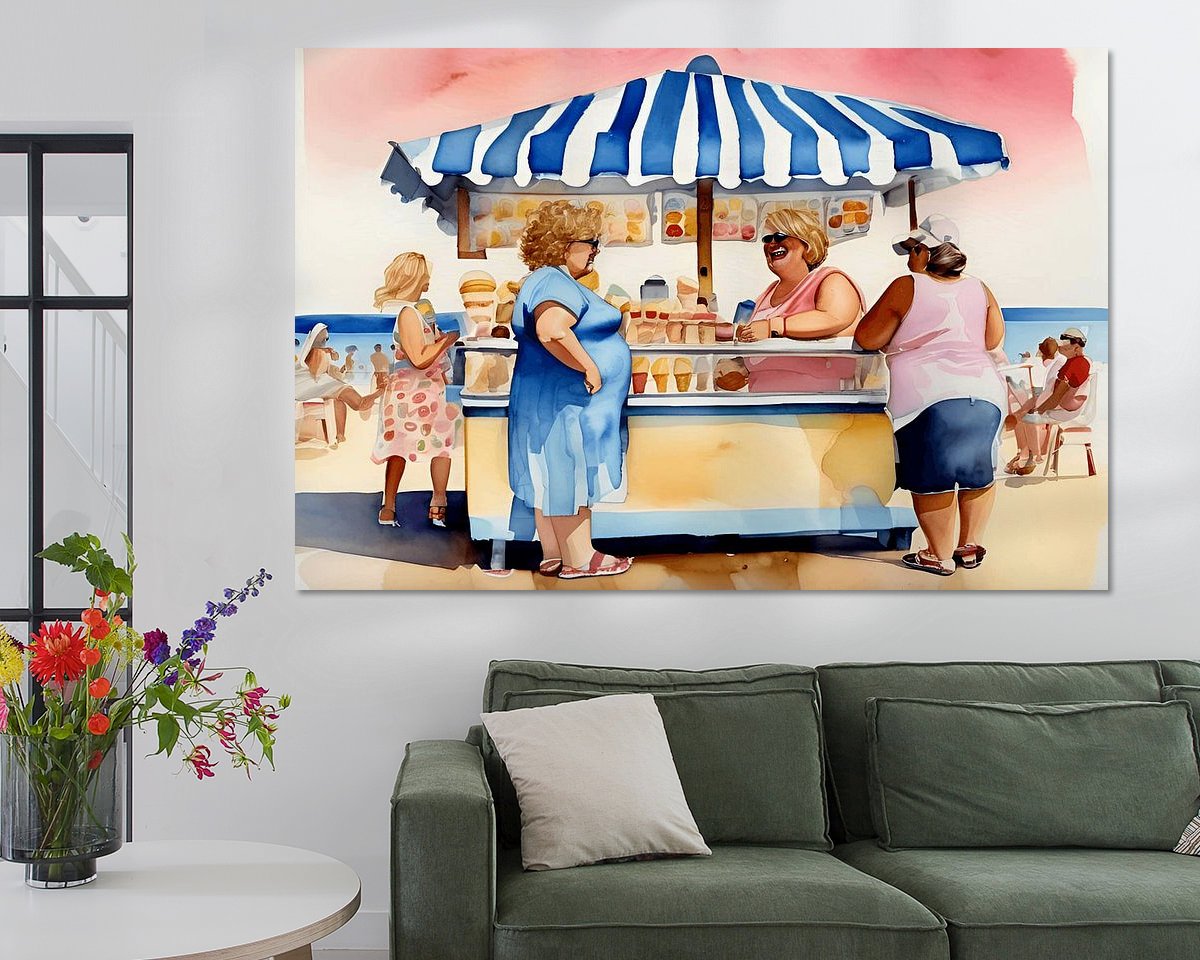 Example of the artwork in a room