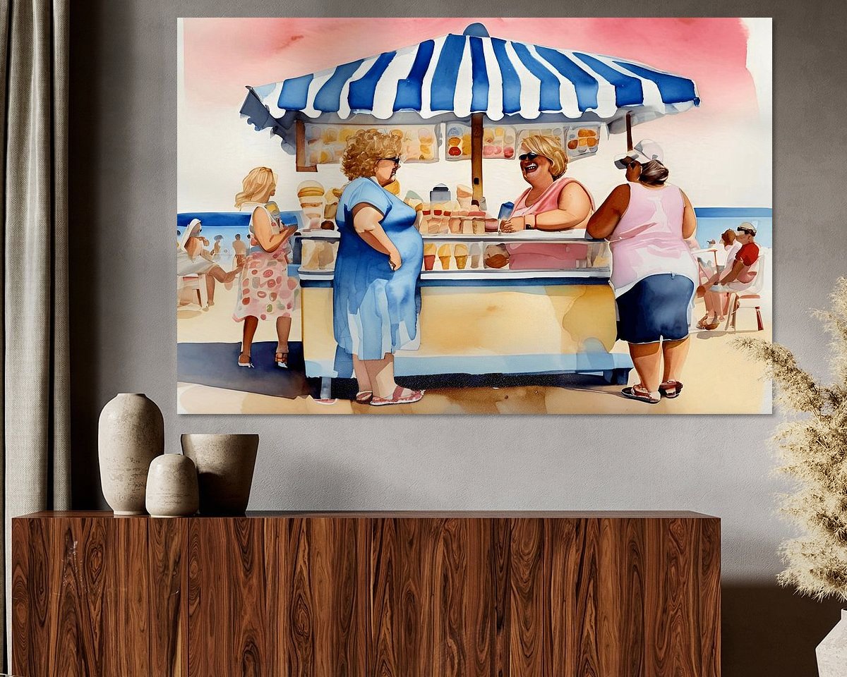 Example of the artwork in a room