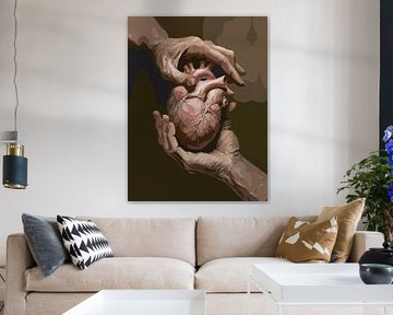 Hands Holding a Heart: Profound Art by Ramy Salah Hefny
