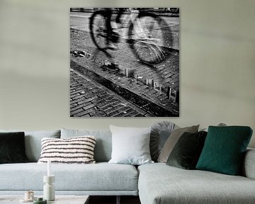 De fietser in de Nobelstraat in Utrecht van André Blom Fotografie Utrecht