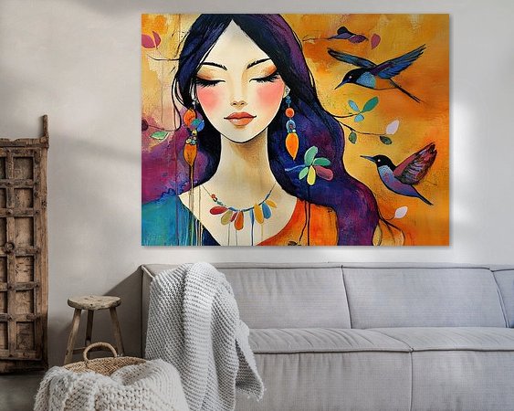 Example of the artwork in a room