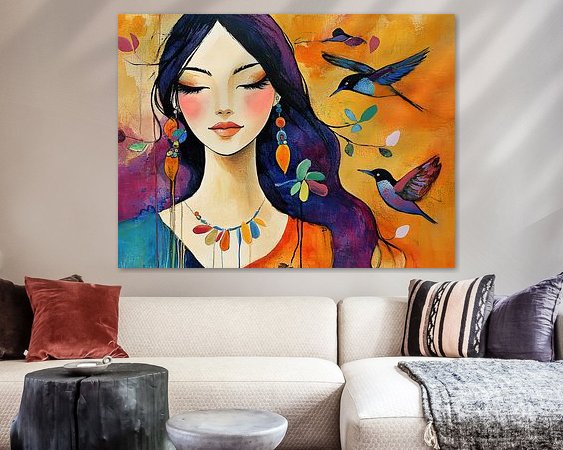 Example of the artwork in a room
