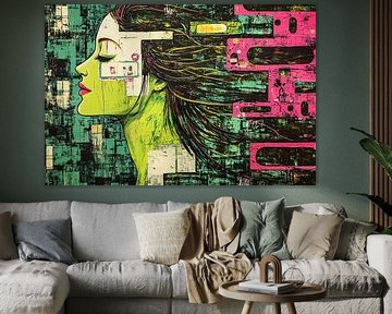 Vrouwenportret | Vivid Silence in Color van De Mooiste Kunst
