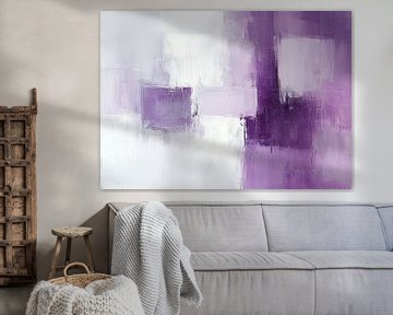 Paars Abstract | Lavender Echoes van ARTEO Schilderijen
