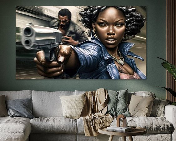 Example of the artwork in a room