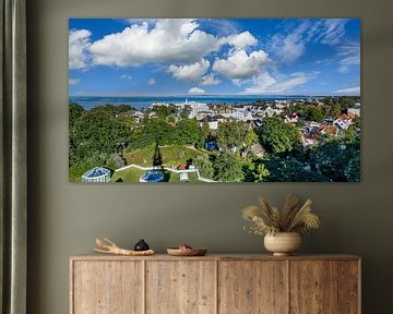 Vue de la plage d'Ahlbeck sur la mer Baltique