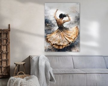 Aquarelle de la danseuse #dancer sur JBJart Justyna Jaszke