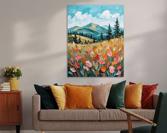 Example of the artwork in a room