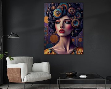 Paintings of women after Klimt by Liona Toussaint