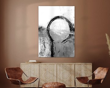 Zwart wit abstract van Ela Szczepaniak