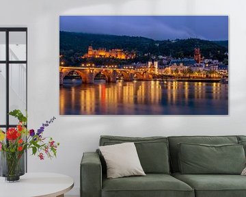 Avond in Heidelberg, Duitsland van Adelheid Smitt
