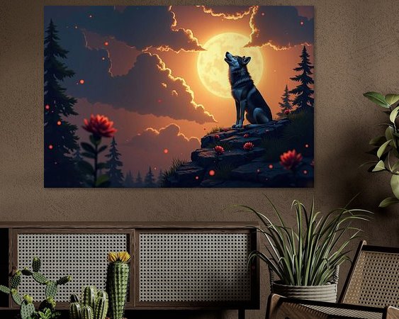 Example of the artwork in a room